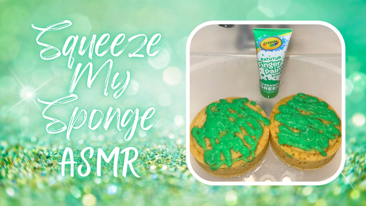 Gorgeous Green Soapy Sudsy Sponge Squeezing ASMR #SqueezeMySponge