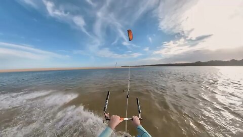 Kiteboarding Sunset16 February 2022 Harrison's Channel Mallacoota