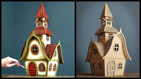❣DIY Tower House Using Cardboard❣