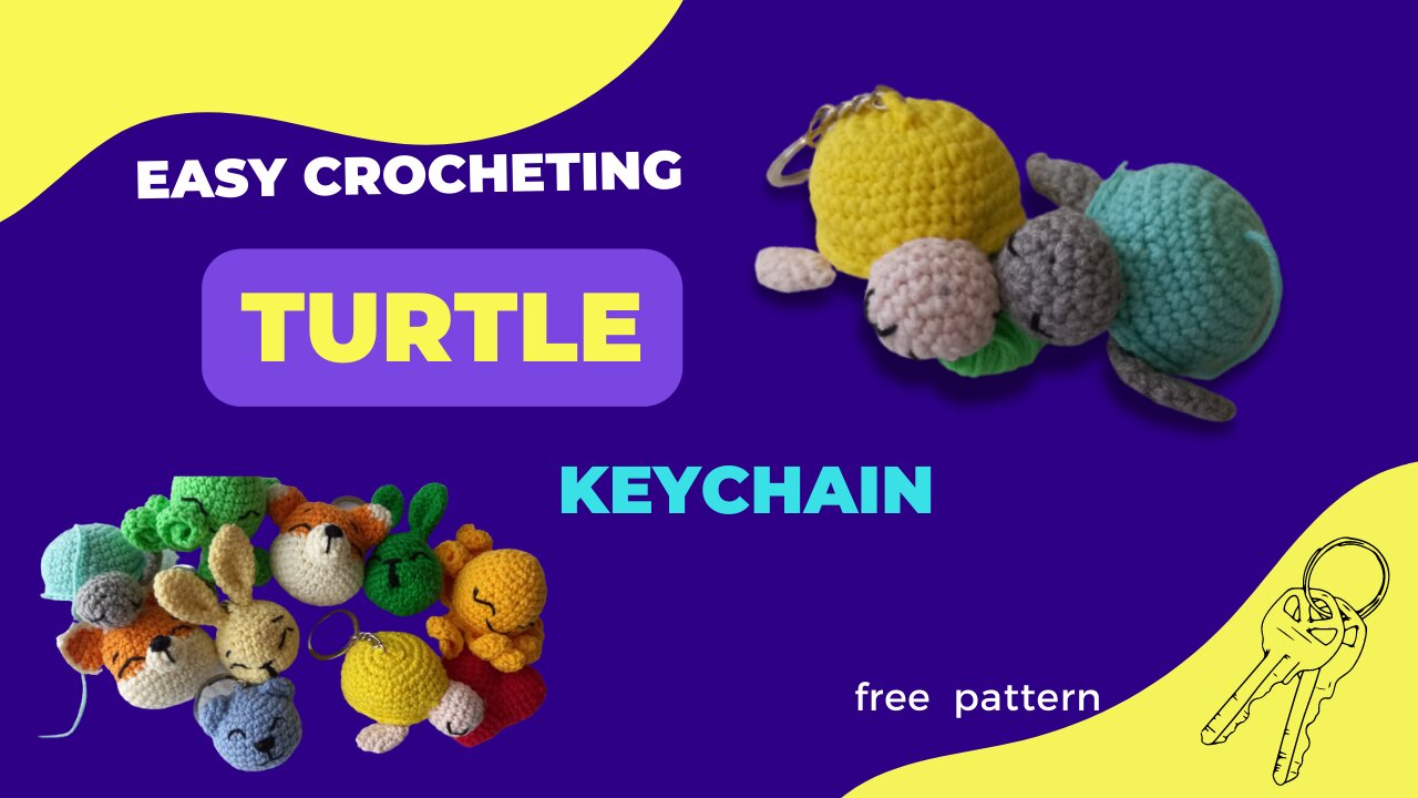 😲 Easy chain 😲 - TURTLE KEYCHAIN