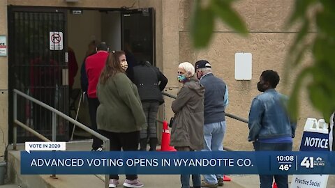 Early voting began Tuesday in Wyandotte County