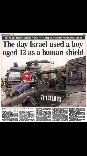 Israel Using Human Shields