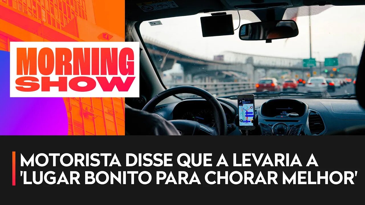 Mulher pula de carro em movimento após motorista mudar rota