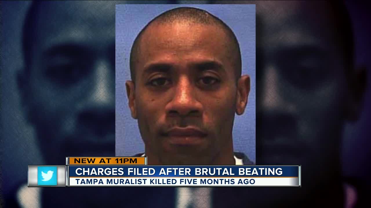 TPD: Manslaughter charge filed in death of popular Tampa Bay muralist