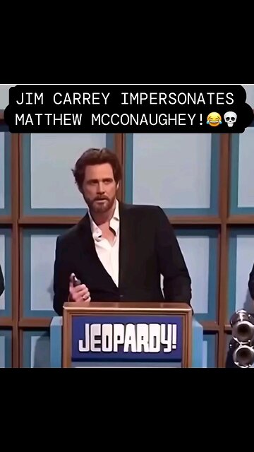 Jim Carrey impersonates Matthew McConaughey.