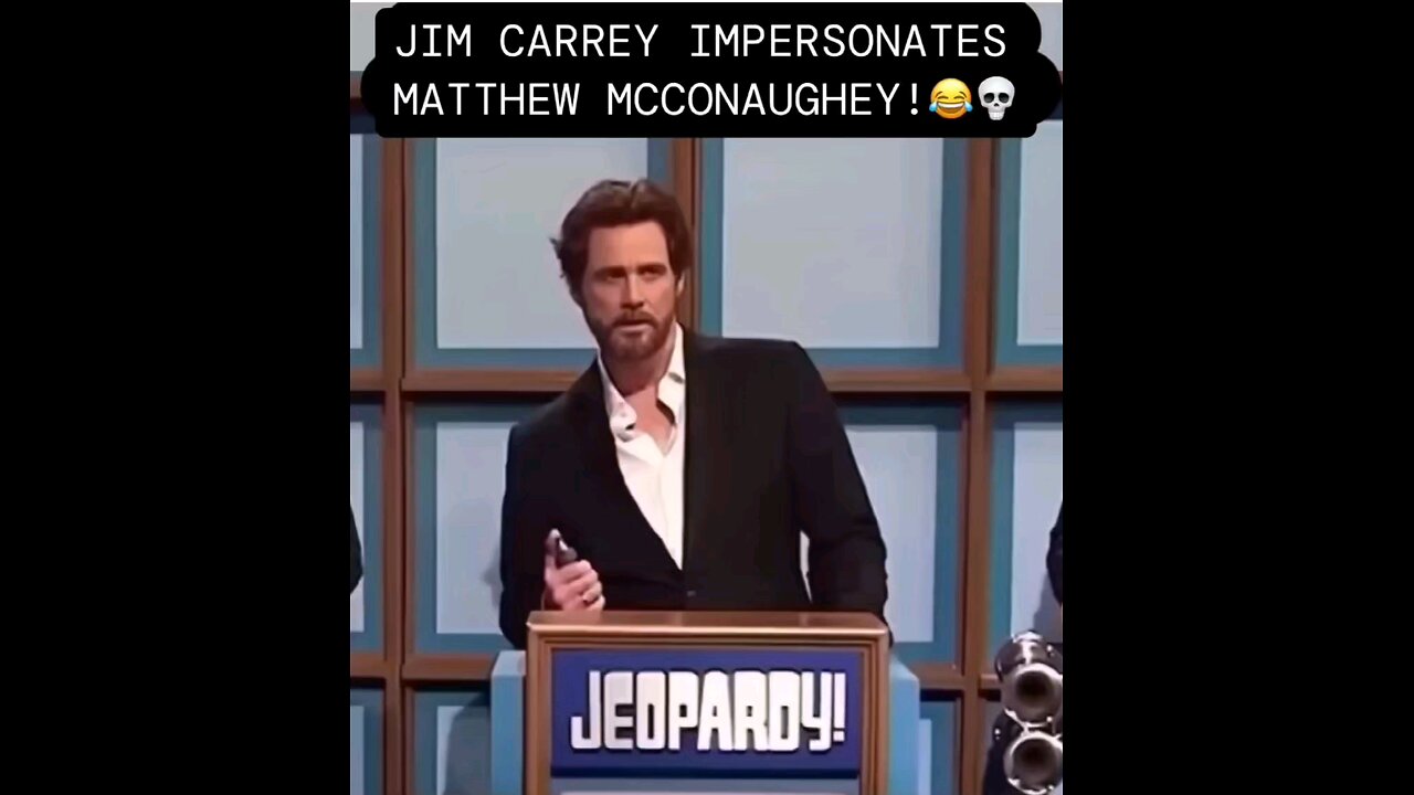 Jim Carrey impersonates Matthew McConaughey.