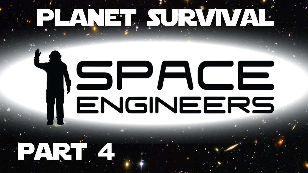 Space Engineers Planet Survival Ep 04 - Earth Base Build. Refineries and conveyor setup