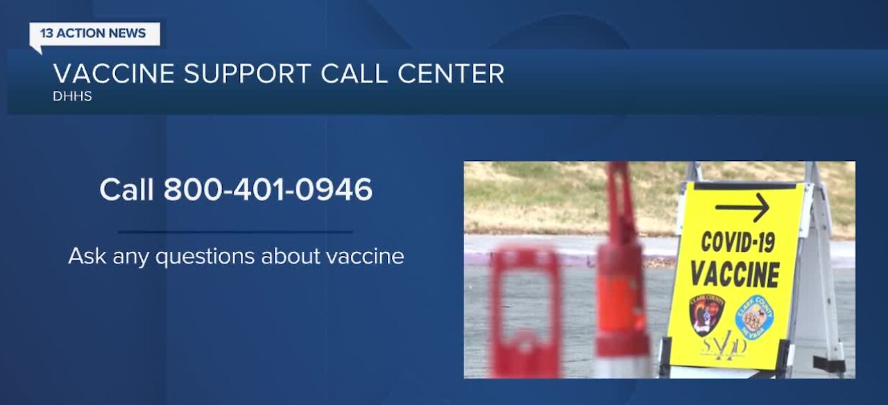 COVID-19 vaccine support call center