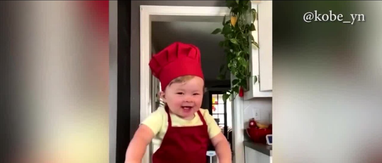 1-year-old chef spreads joy online