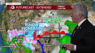 Thursday 6 p.m. snow forecast for Colorado