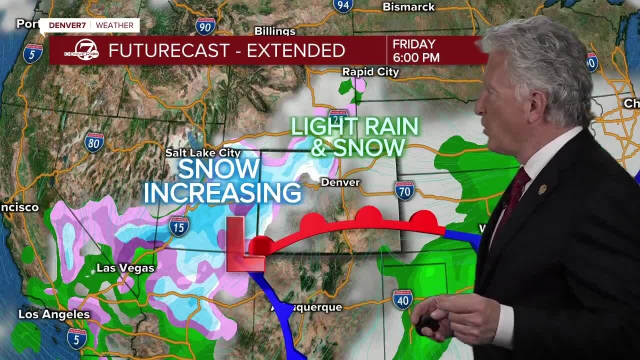 Thursday 6 p.m. snow forecast for Colorado