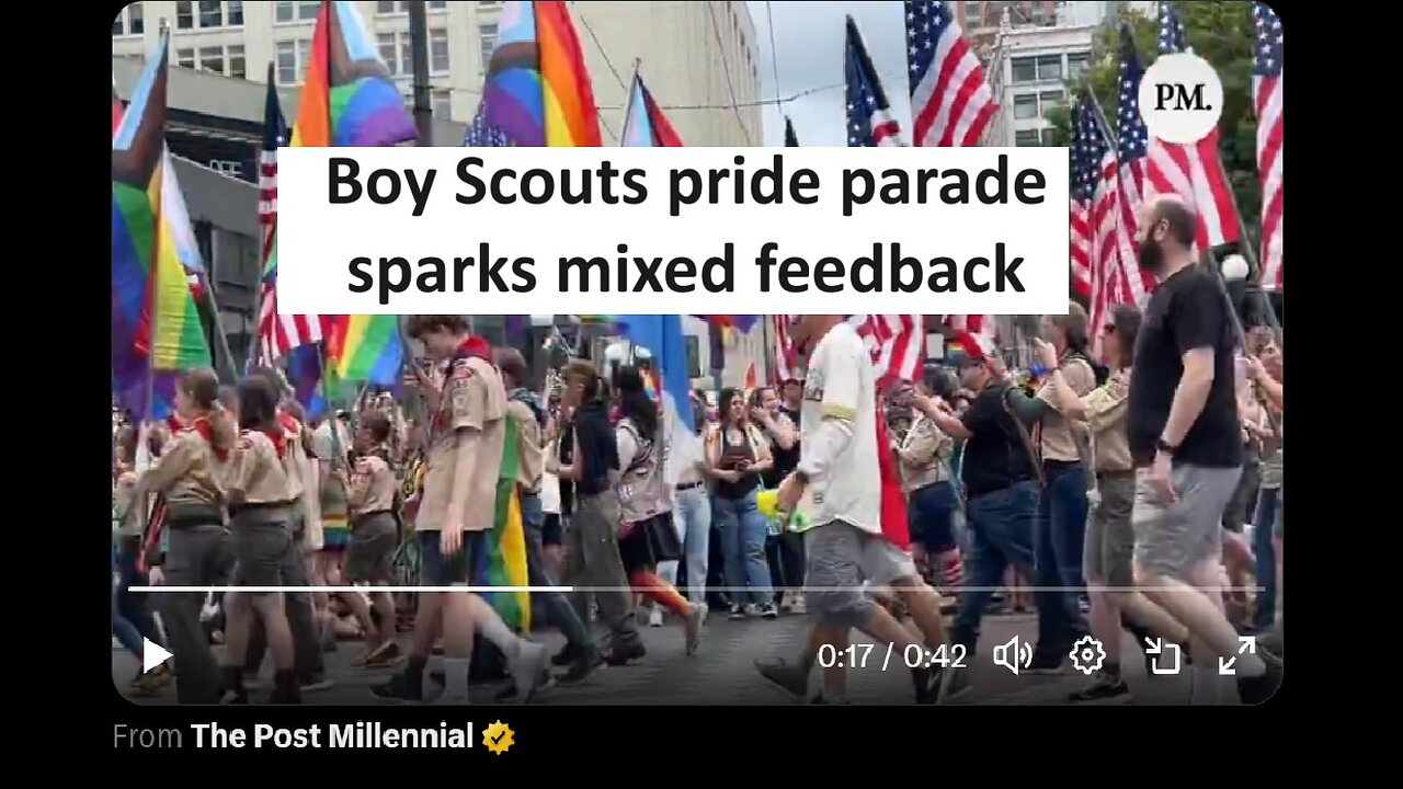 Boy Scouts pride parade sparks mixed support on social media