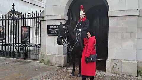 All smiles until the guard yanks the the reins away #thekingsguard