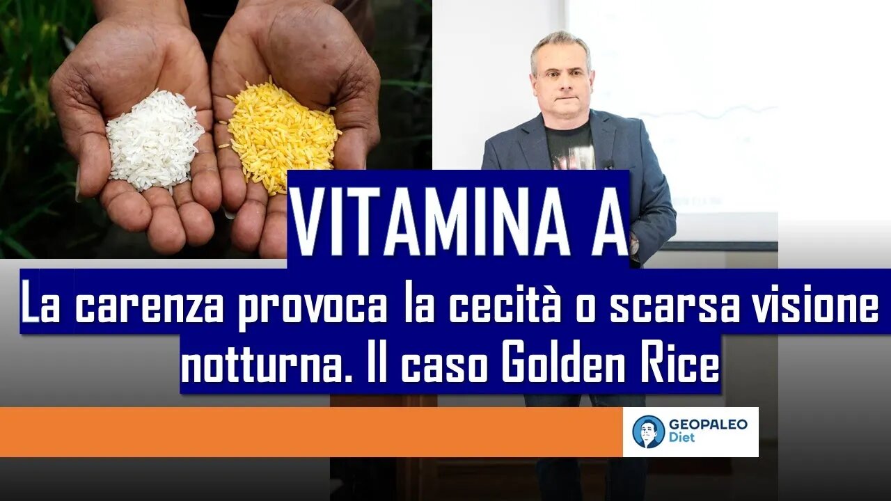 Vitamina A: la carenza provoca la cecità o scarsa visione notturna. Il caso Golden Rice