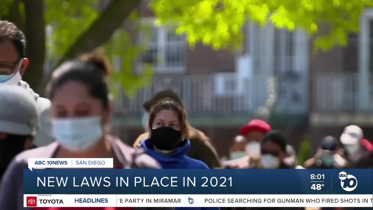 New California laws in place in 2021