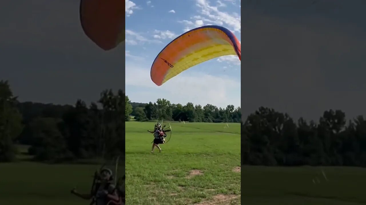 How to Nil Wind Forward inflate and launch #paramotor #flying #paramotoring