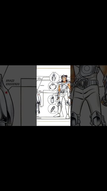 Os Cavaleiros Do Zodíaco - Armadura De Lobo - Nachi [Pause o Vídeo Caso Não Consiga Ler]