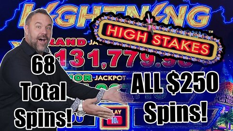 ALL $250 Spins! - High Stakes - Lightning Link - Potawatomi!