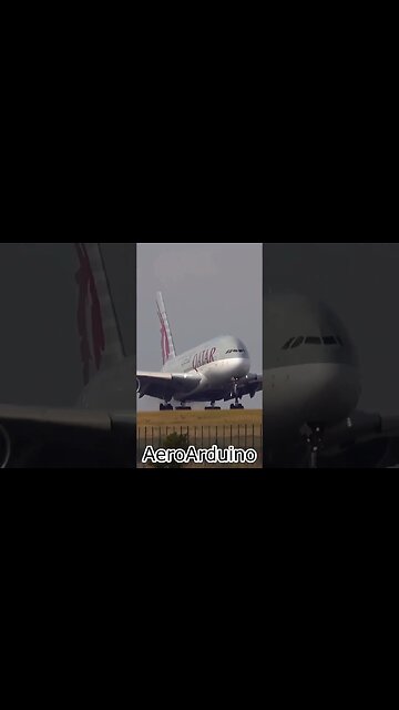 Giant Qatari #A380 Landing Above My Head #Aviation #Flying #AeroArduino