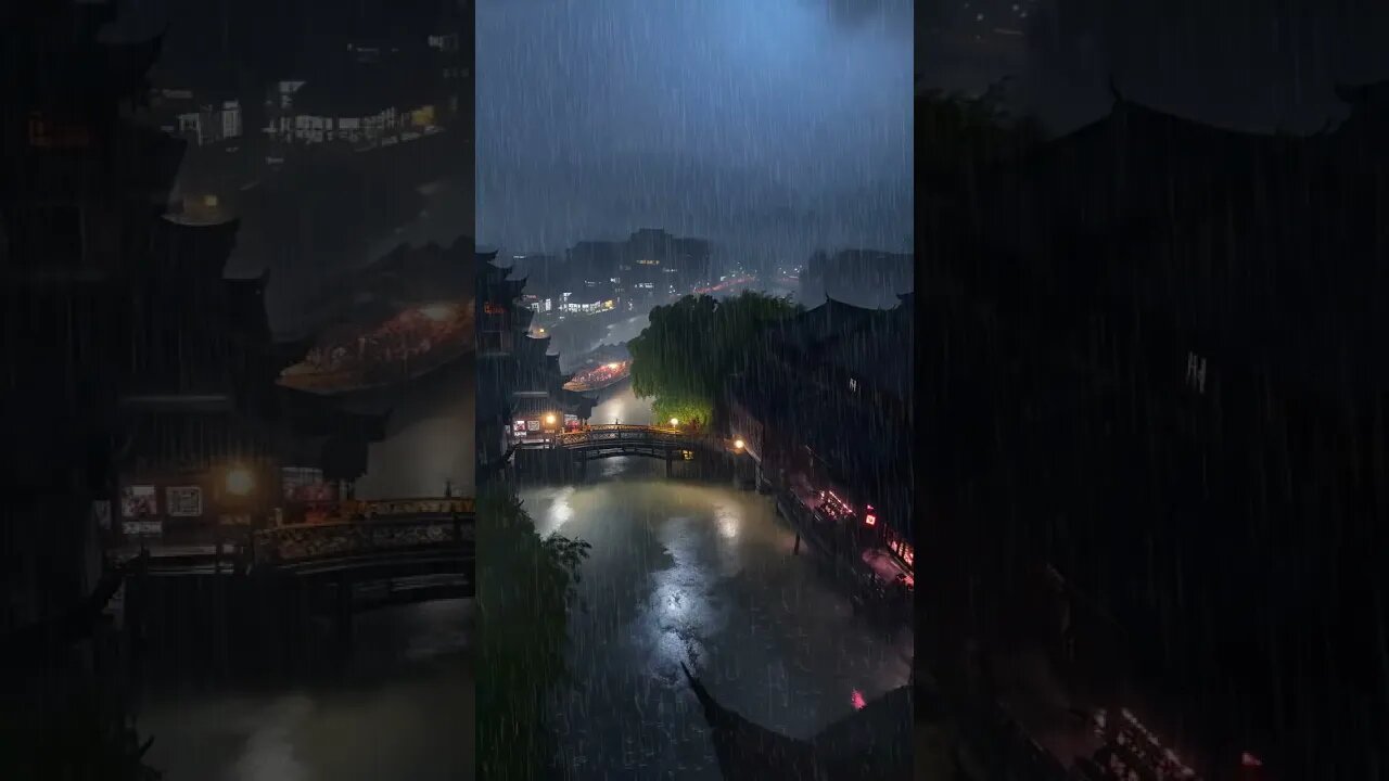 失眠克星：雨声助眠，夜晚雷声雨声让你在下雨的夜晚享受高品质的睡眠，告别失眠#ASMR#rain #rainsounds #sleep #sleepmusic #shorts #shortsvideo