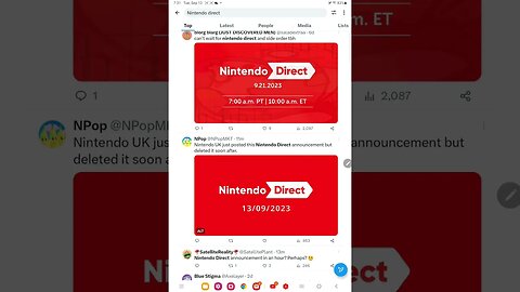 Nintendo direct announcement coming very soon