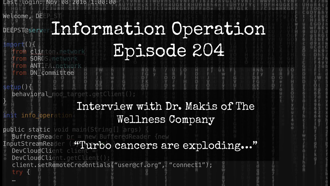 IO Episode 204: Dr Makis - Turbo Cancers Are Exploding 12/23/23