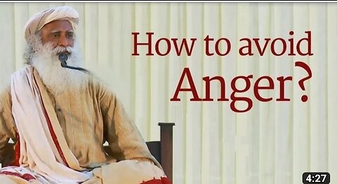 How to avoid ANGER?