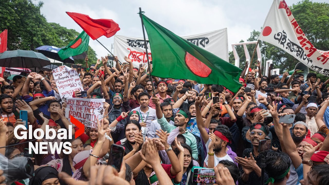 Bangladesh protests: Angry demonstrators demand PM Hasina's resignation| RN