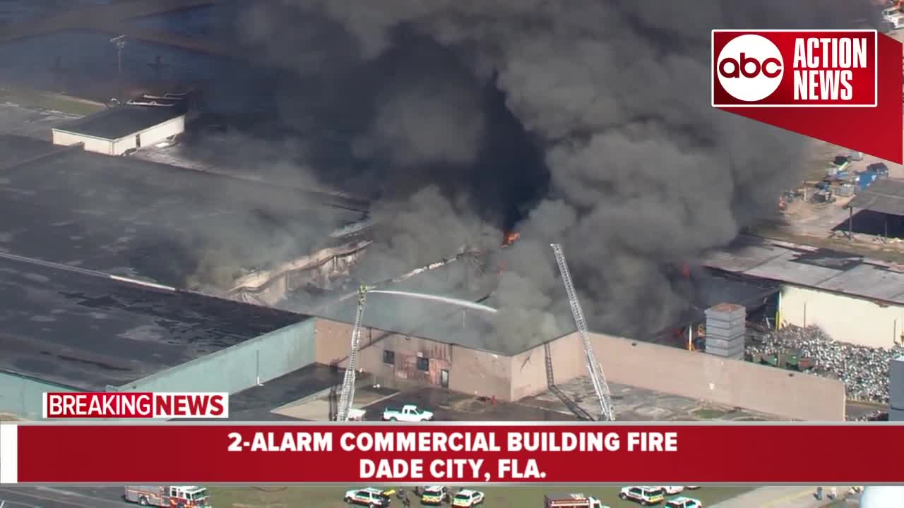 2-alarm fire destroys commercial building in Dade City