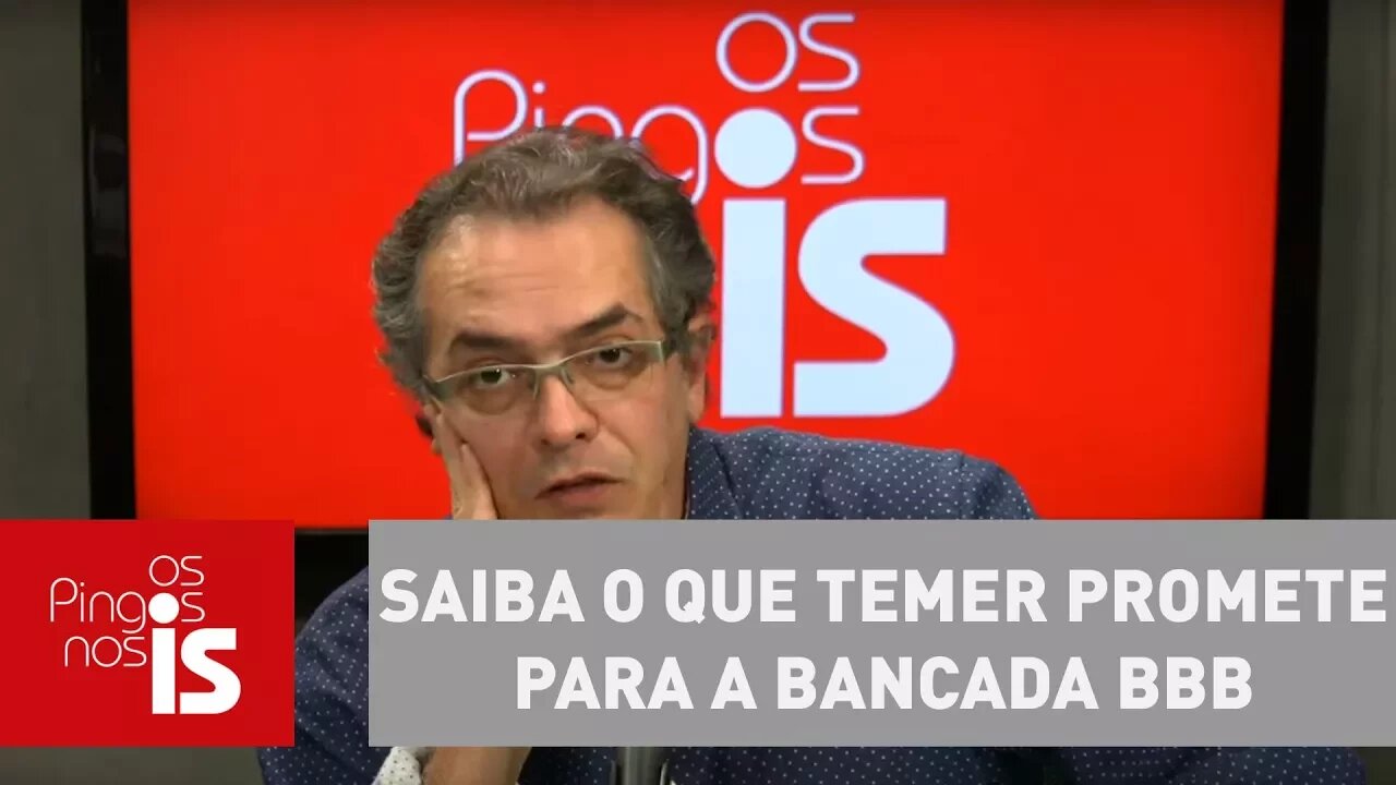 Tognolli - Saiba o que Temer promete para a bancada BBB: "boi, bíblia, bala"