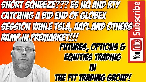 Short Squeeze ES NQ Premarket Trade Plan The Pit Futures Trading