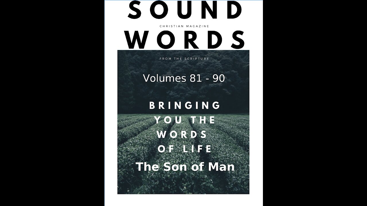 Sound Words, The Son of Man