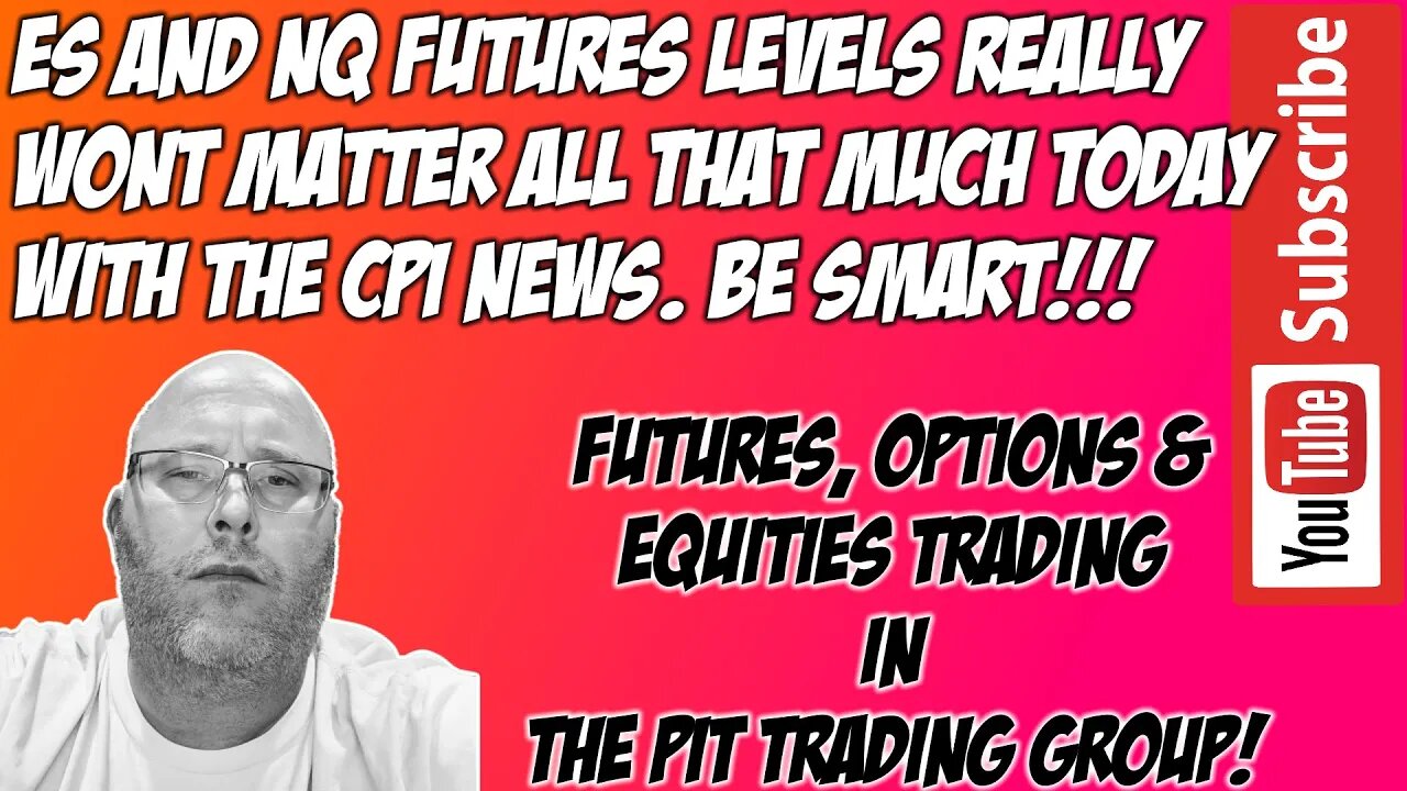 ES E-mini S&P500 & NQ NASDAQ 100 - RTH Futures Live Stream - The Pit Futures Trading