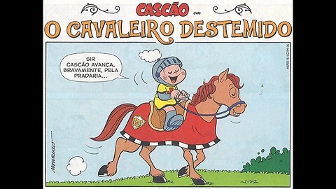 Cascão em-O cavaleiro destemido | Gibis do Rapha 2