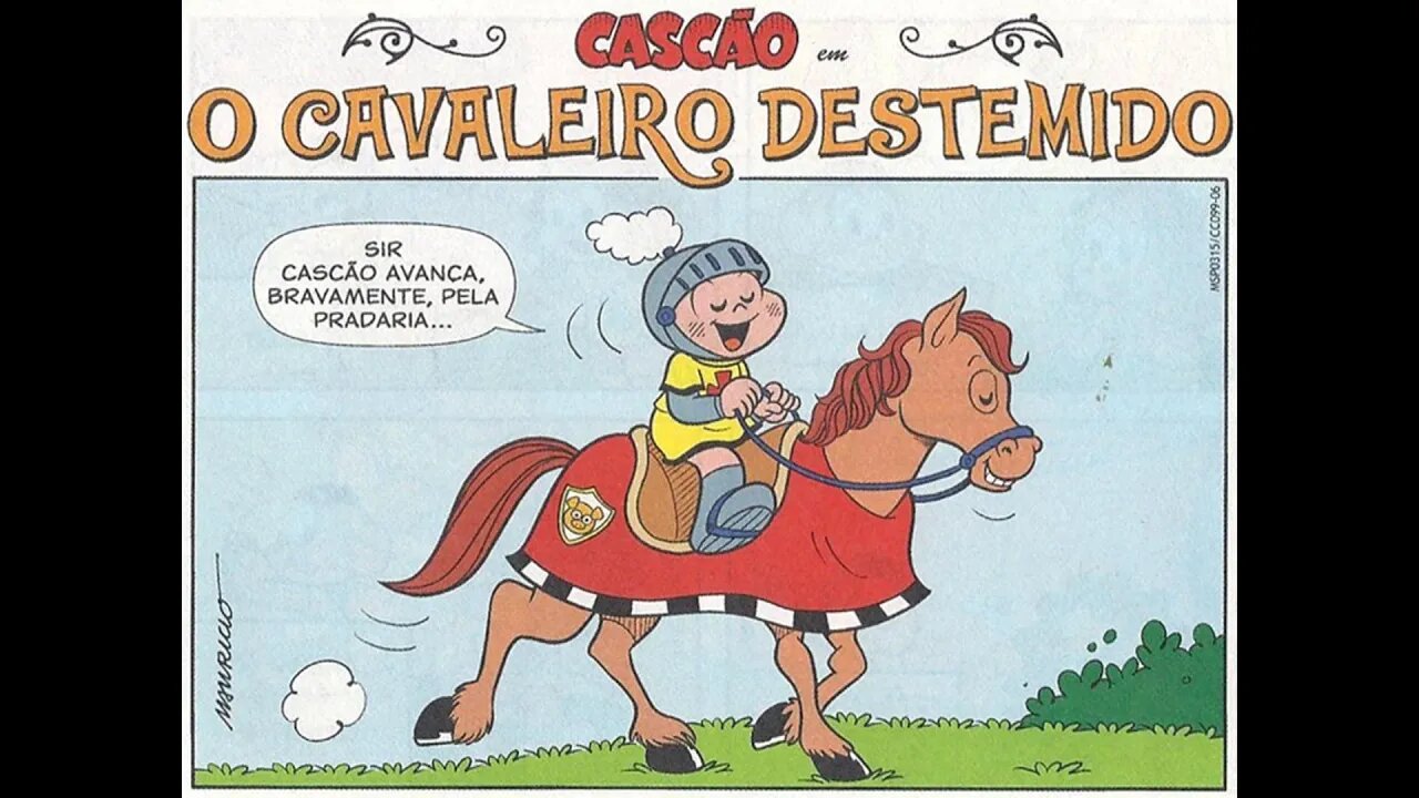 Cascão em-O cavaleiro destemido | Gibis do Rapha 2