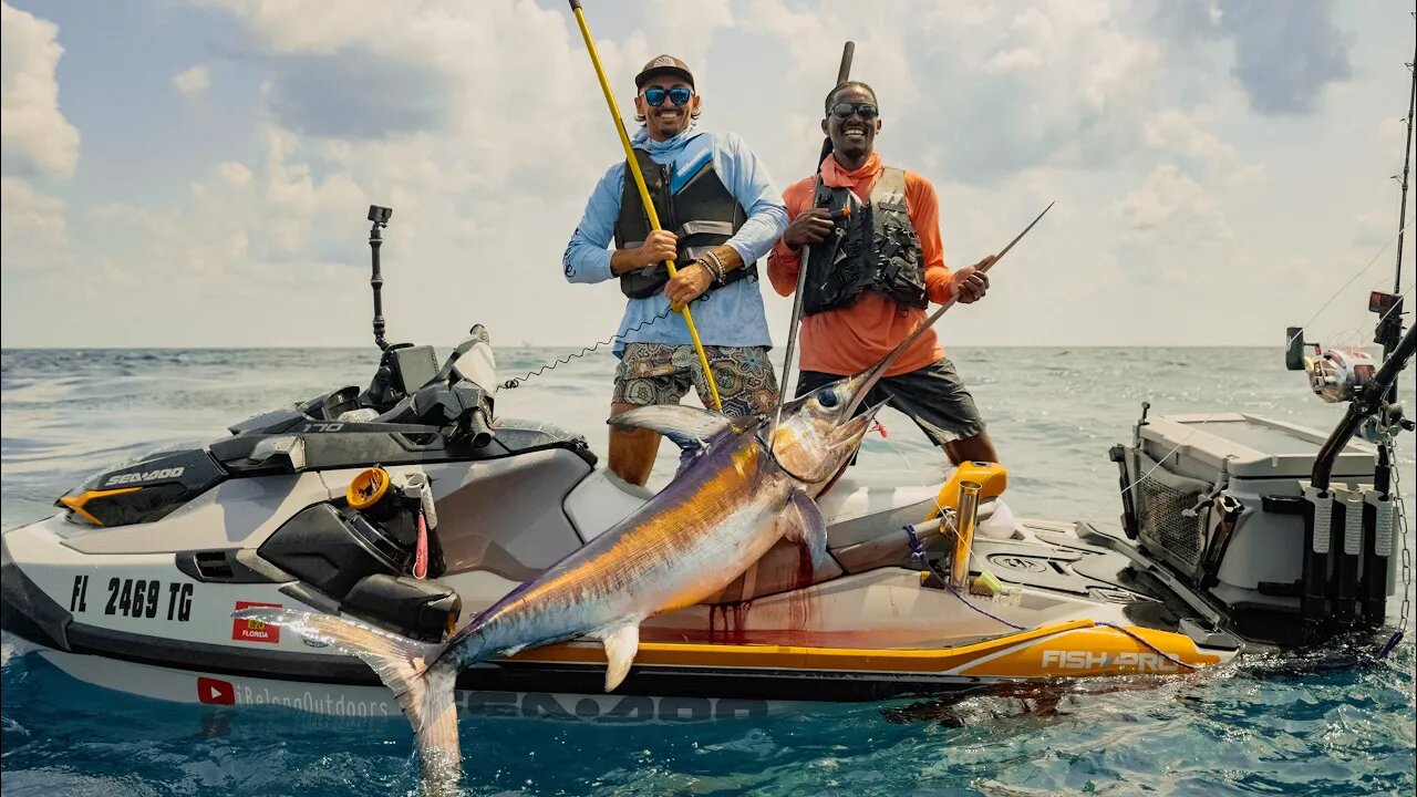 First Swordfish In History Caught On A Sea-doo