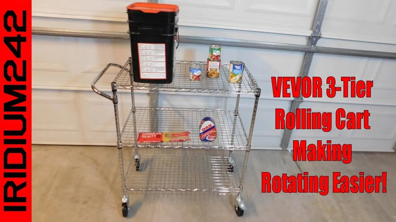 VEVOR 3 Tier Utility Rolling Cart - Making Rotating Easier!