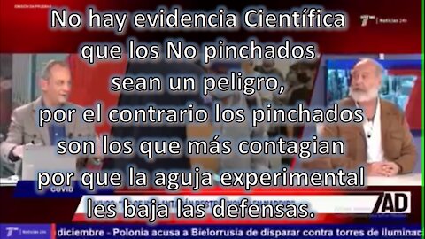 Biólogo López es falso que los no inoculados sean un peligro.