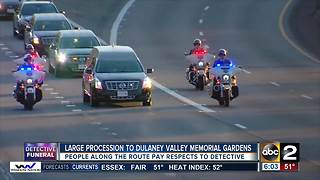 Thousands of officers in Detective Suiter's funeral procession