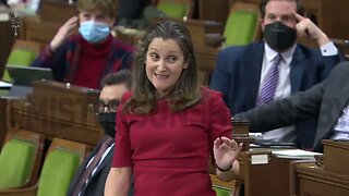 Freeland Ignores Question, Pushes Her Agenda