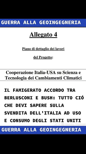 GEOINGEGNERIA: PARTENARIATO BILATERALE USA-ITALIA SUL CAMBIAMENTO CLIMATICO (Le fonti nella sezione descrizione)