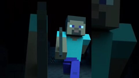 MINECRAFT: DE QUEM STEVE ESTÁ FUGINDO? SE VC SABE COMENTA! #shorts