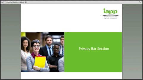 IAPP Privacy Bar Section Announcement