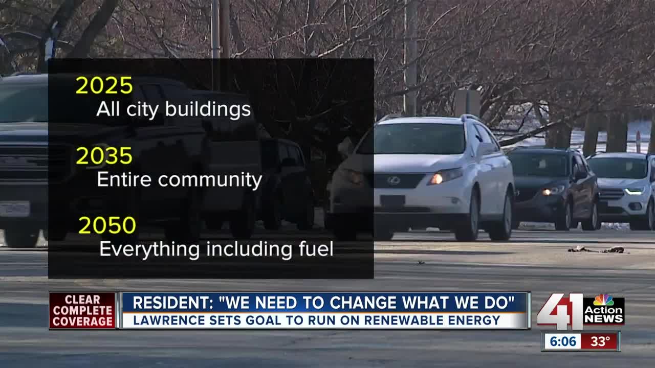 Lawrence plans to adopt 100% renewable energy