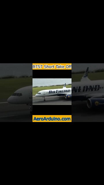 That's The Shortest B757 Take Off I've Ever Seen #Aviation #AeroArduio #Flying