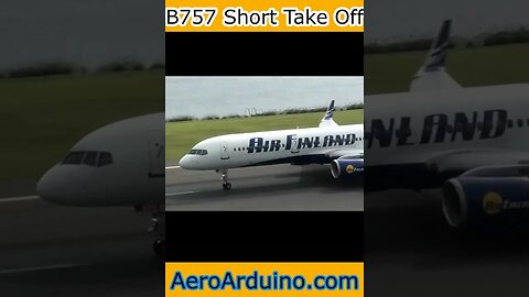 That's The Shortest B757 Take Off I've Ever Seen #Aviation #AeroArduio #Flying