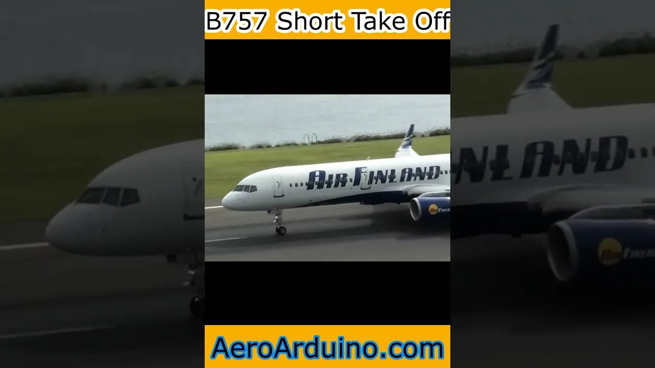 That's The Shortest B757 Take Off I've Ever Seen #Aviation #AeroArduio #Flying