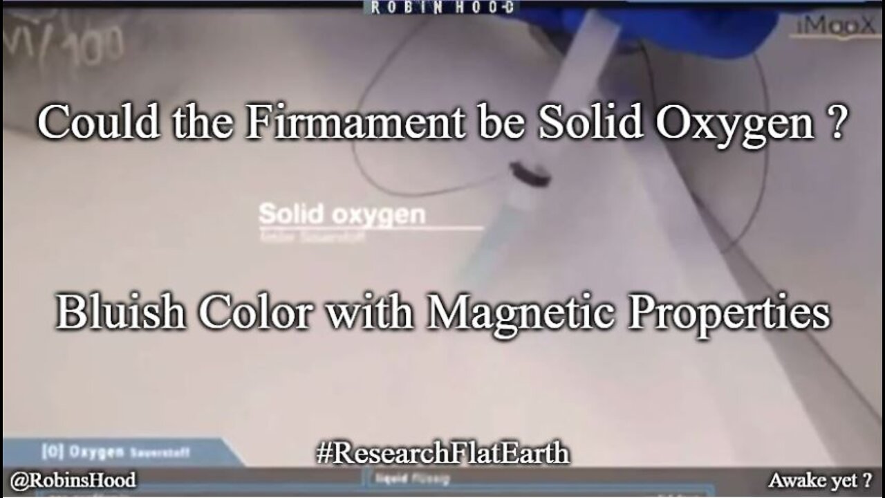 Blue Solid Oxygen - Could Firmament be Solid Oxygen ?