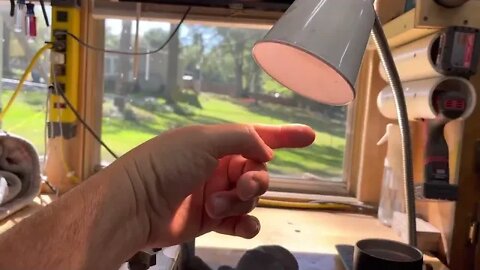 Power outage and snake on the dresser