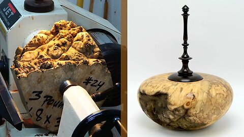 Woodturning: Live Edge Maple Burl & Ziricote